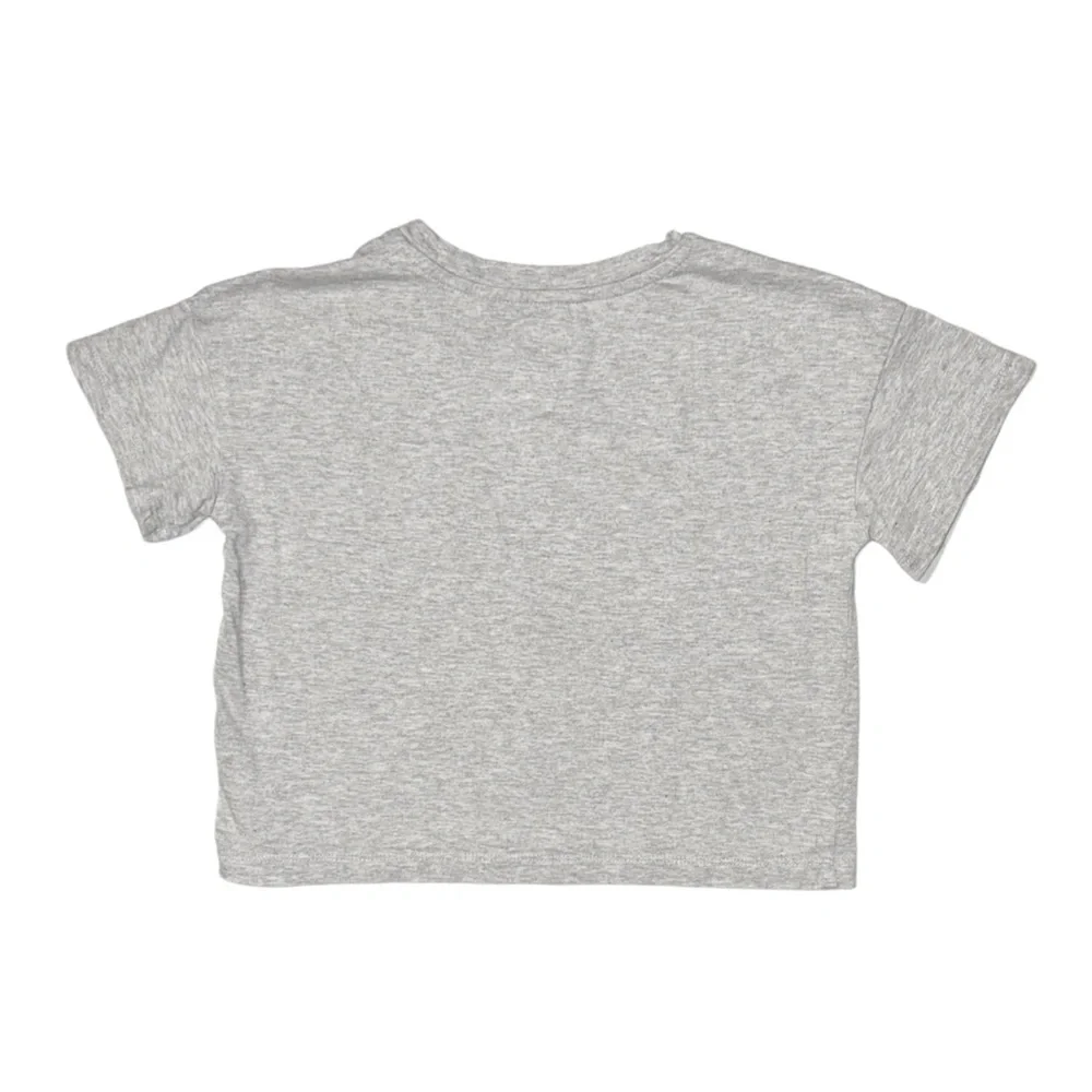 GYMBOREE Girl's Grey Graphic Short Sleeve Shirt Small 5-6